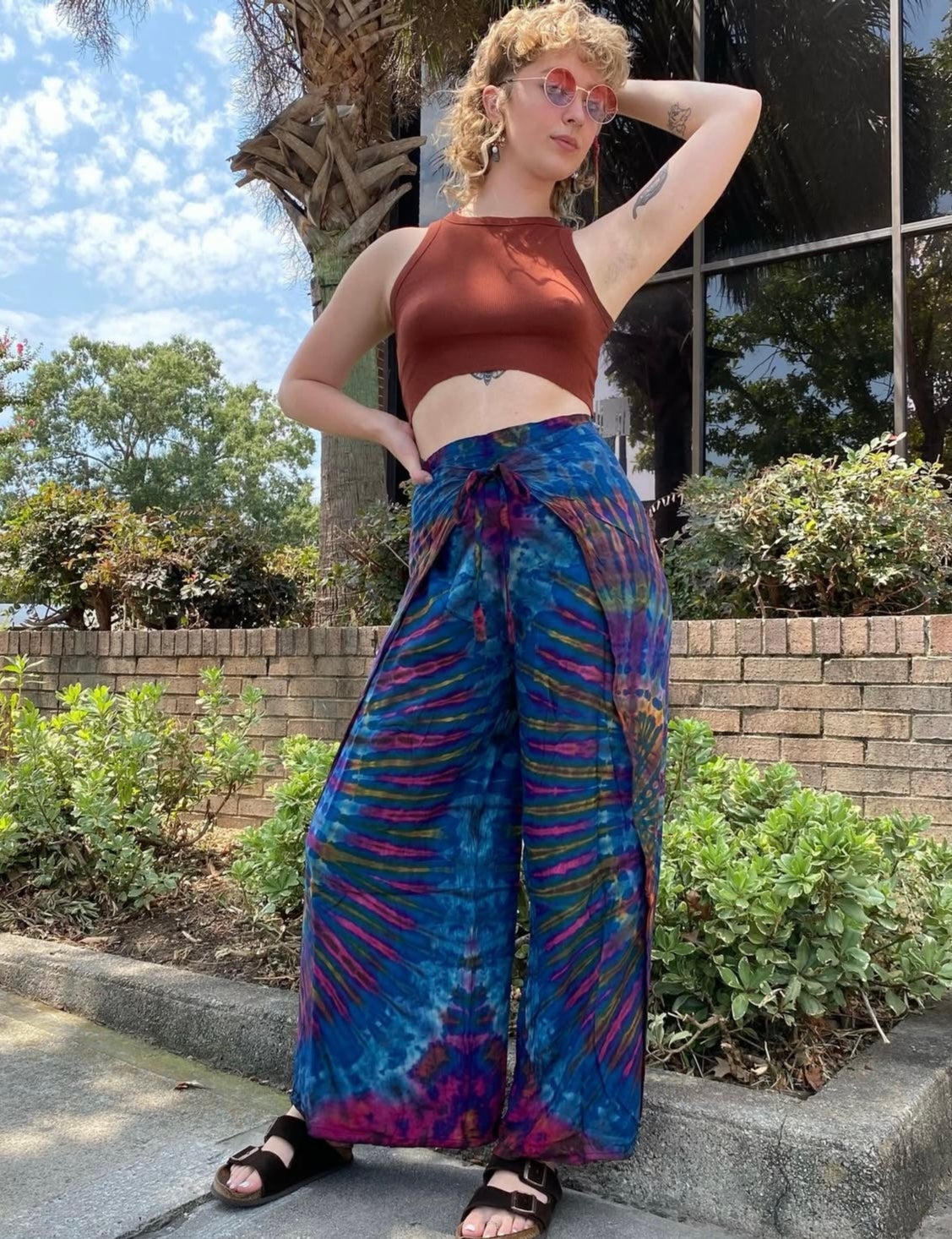 【COLOR iN ID】Loose rivet pants COLOR iN ID - Gray rivet carpenter pants - Codibook.