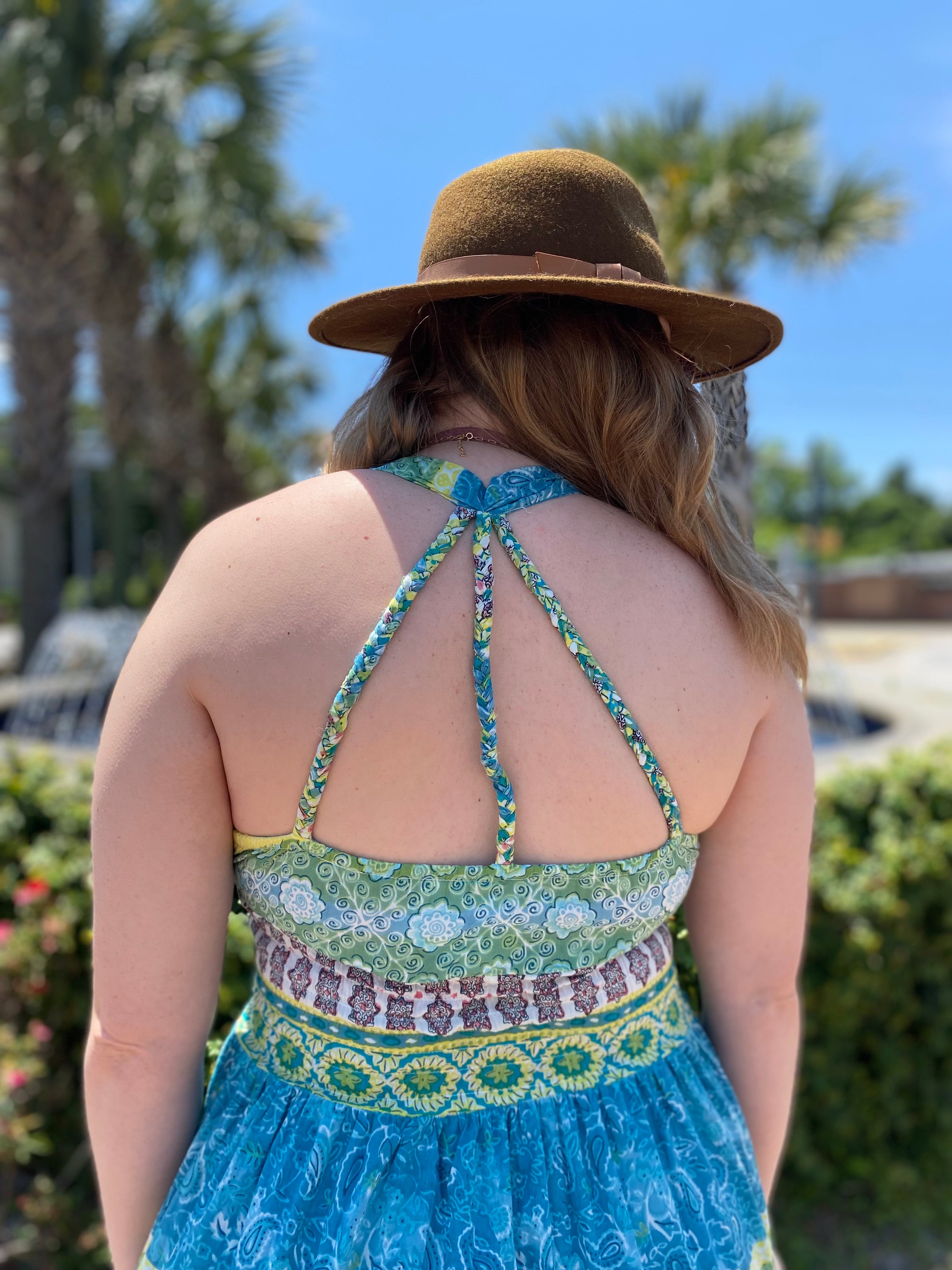 Braided Halter Maxi Dress | Loose Lucy's - Five Points
