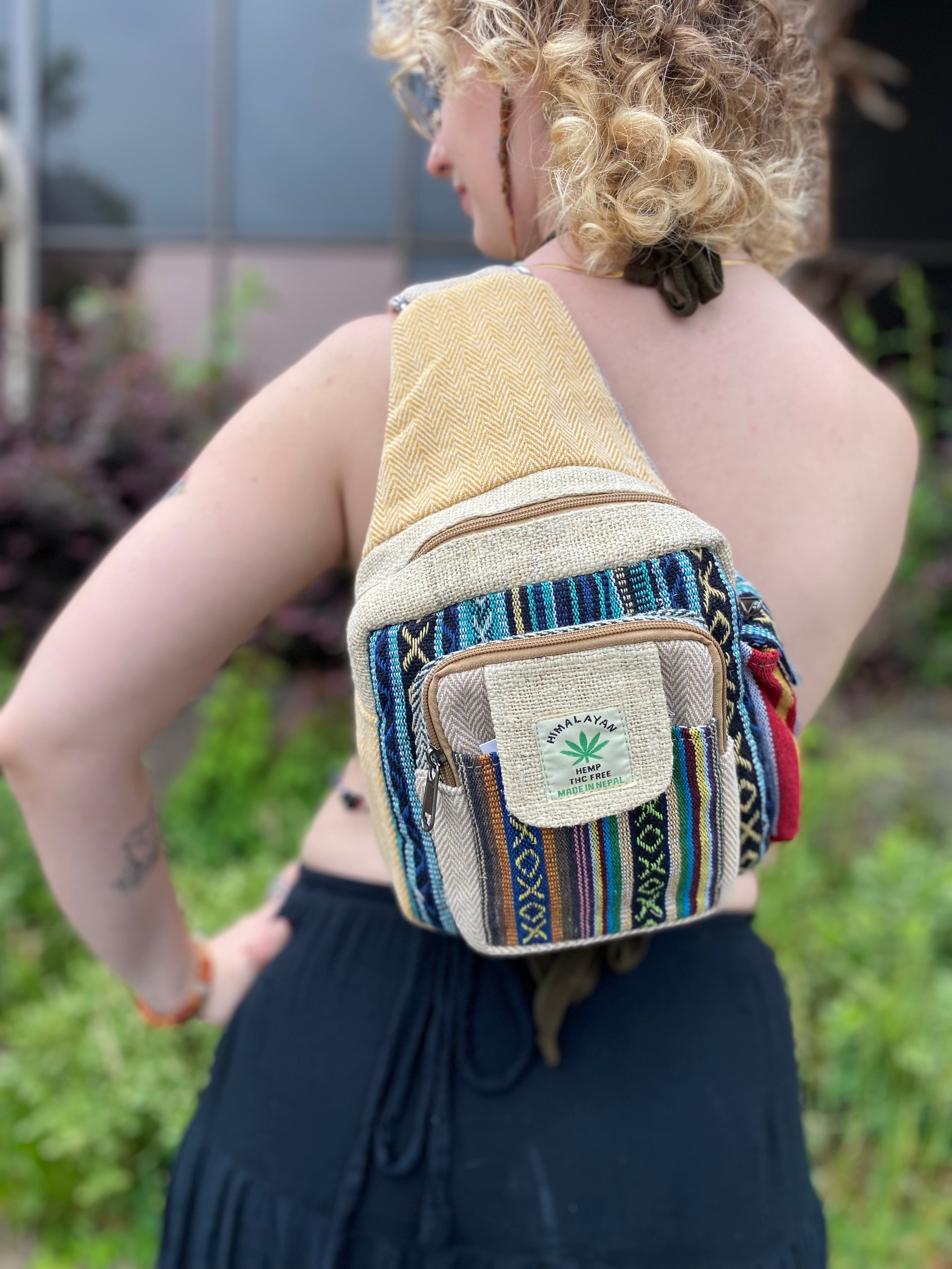 Hemp crossbody bag cheap